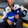 2023 Autumn/Winter Sporty Style Three-Color Casual Long-Sleeve Motorcycle Windbreaker Jacket.