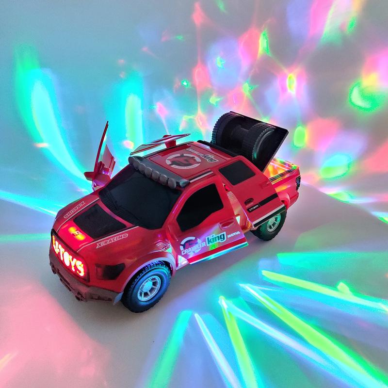 Elektrisches tanzendes Deformations-rotierendes Universal-Polizeiauto-Spielzeugauto-Jungenspielzeug-Kind ...Mädchenauto-Weihnachtsgeburtstagsgeschenk