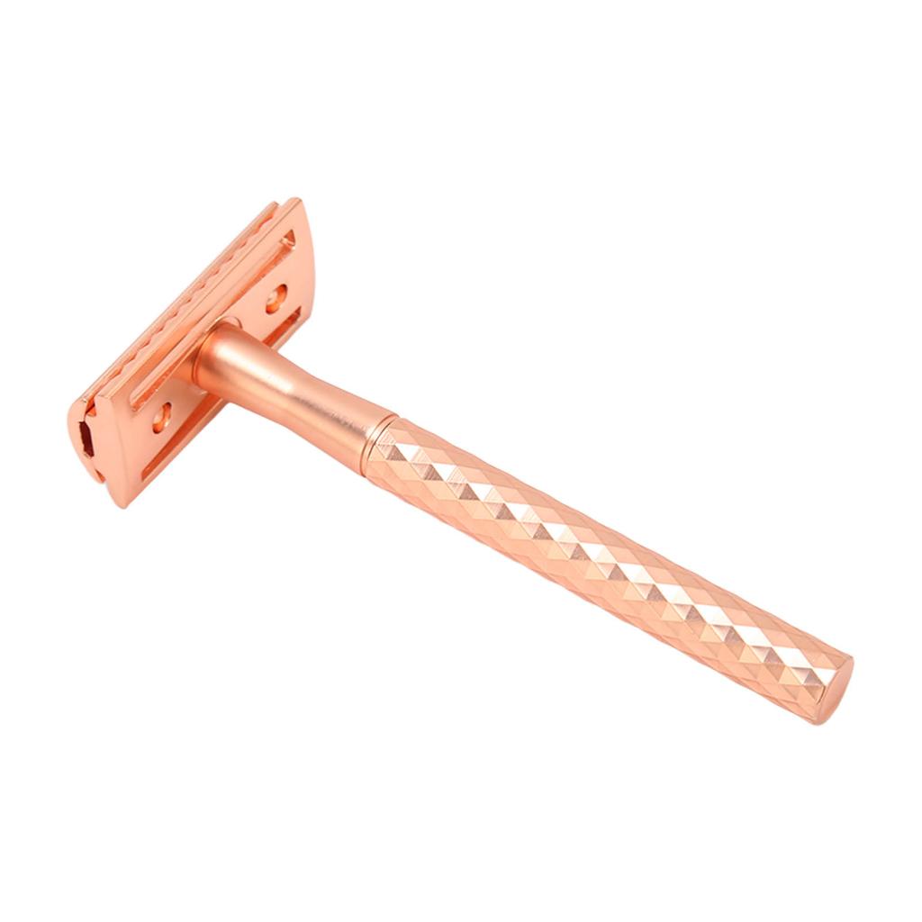 Men Manual Double Edge Trimming Kit Beard Trimmer Safety Long Handle Trimming Tool with Stand