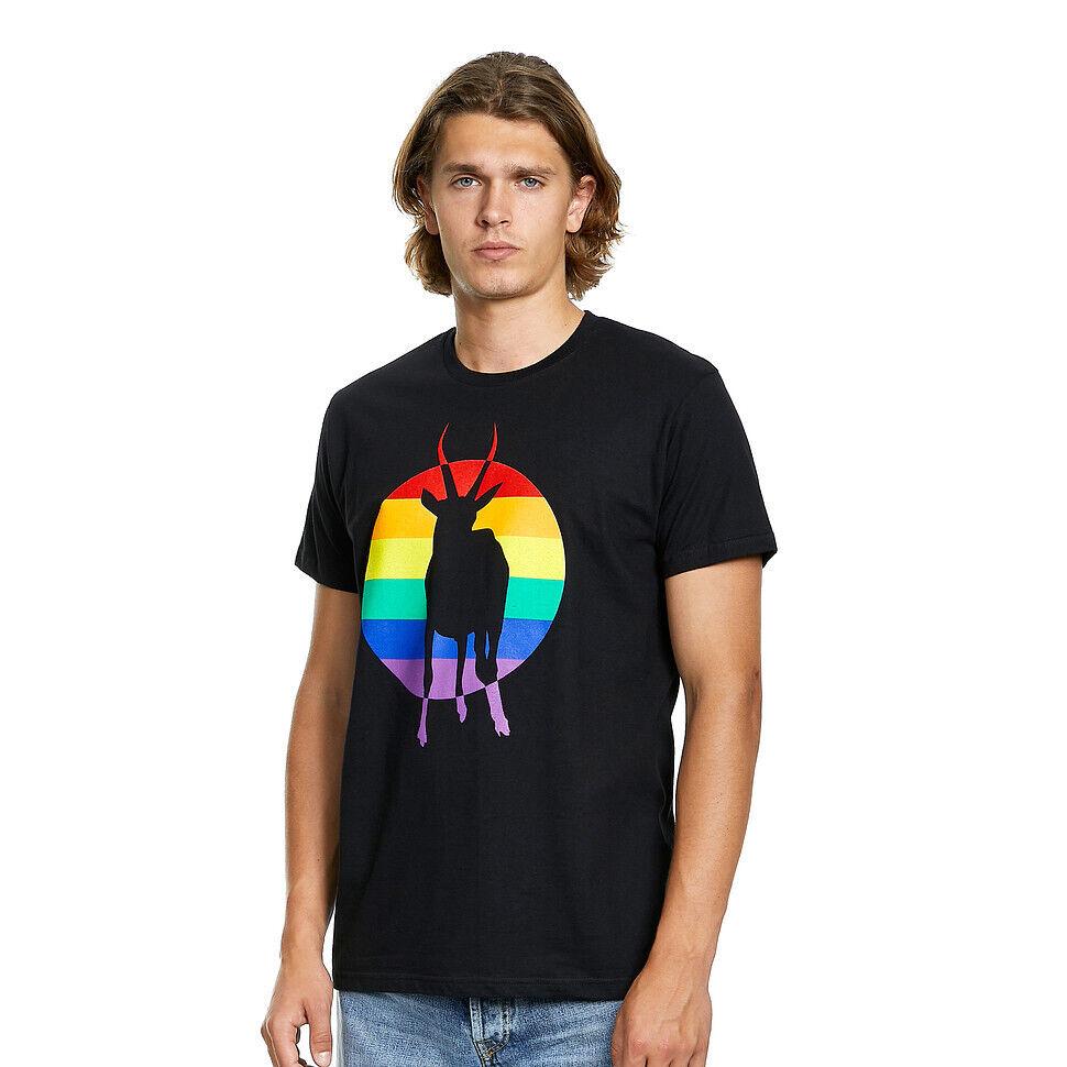 

Черная футболка унисекс Antelope Gang Rainbow Antelope S