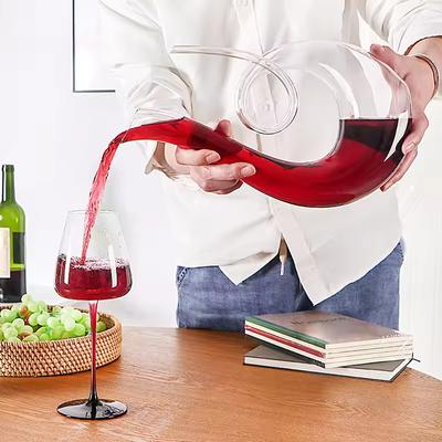 European Style Light Luxury U-shaped Swan Red Wine Decanter Home Crystal Glass Wine Decanter Bottle Wine Pot