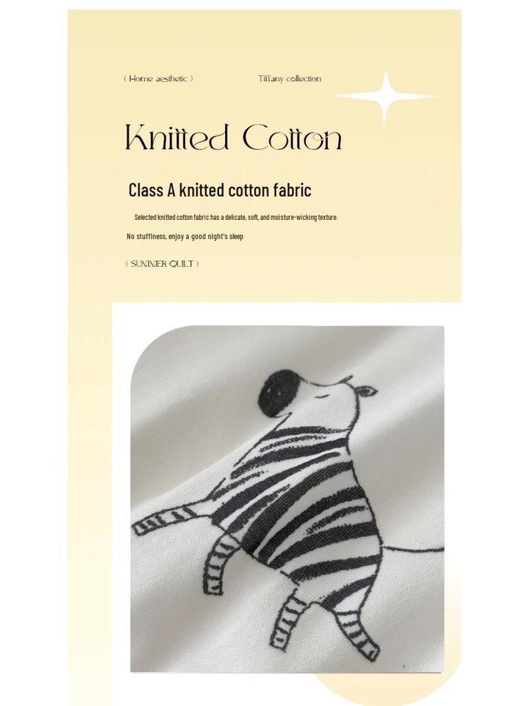 Leichte Baumwoll-Kinderbettdecke - Maschinenwaschbare Sommerdecke