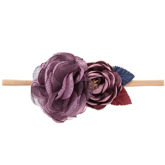 Baby Headband Flower Shape Soft Comfortable Rose Creative Baby Imitation Flower Headband for Infant
