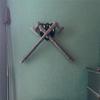 A20F-Sword Stand Wall Mounted Sword Wall Card Acrylic Sword Wall Display Card Shield Sword Stand