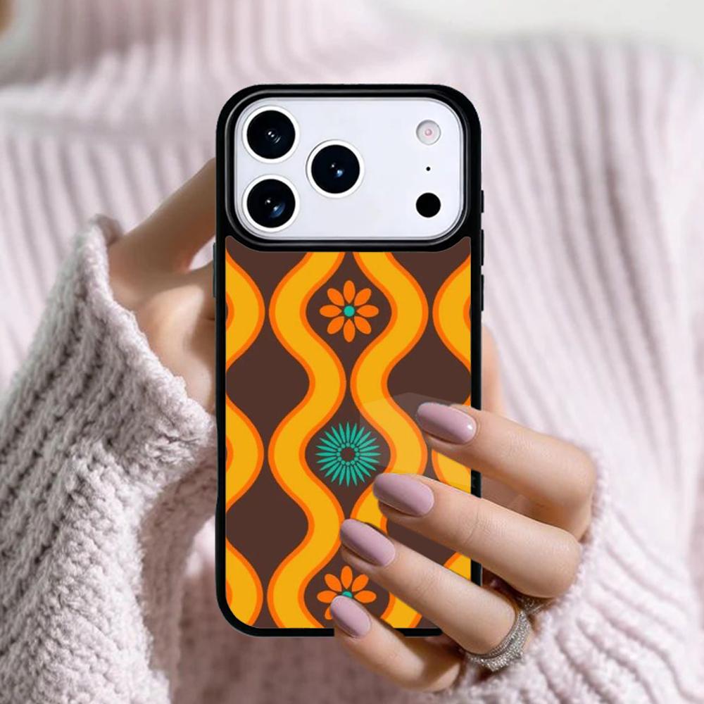 70s Groovy Vintage Phone Case For Apple iPhone 17 Air 16E 15 14 Plus 13 12 11 Pro Max Mini Funda Cover