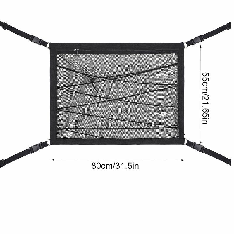 1PC Storage Net Space-saving Storage Top Net Luggage Net Polyester Car Mesh Bag Convenient Car Supplies Hanging Type Car Mesh Bag