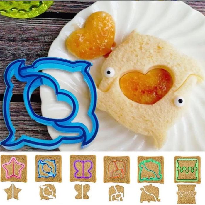 Adorable DIY Sandwich & Rice Ball Cutter Mold with Cartoon Pattern