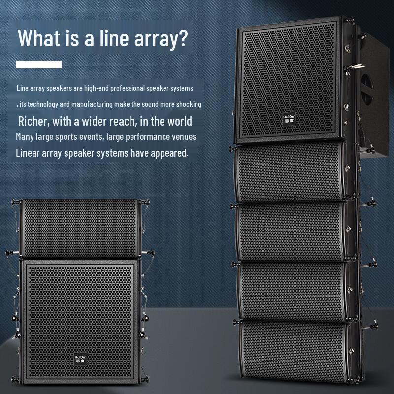 HuiDu EBC-052 (2+6) Professional Dual 5.5-inch Line Array Speaker System