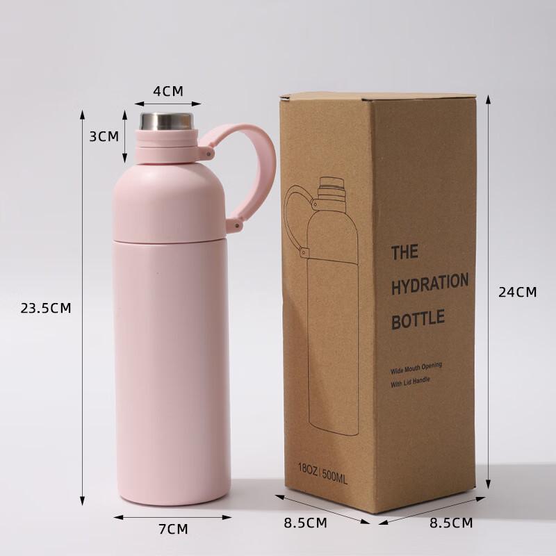 ZISIZ Outdoor Stainless Steel Insulated Sports Bottle