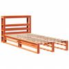 VidaXL Bed Frames Without Mattress Wax Brown 75x190 Cm Solid Pine Wood 3306512