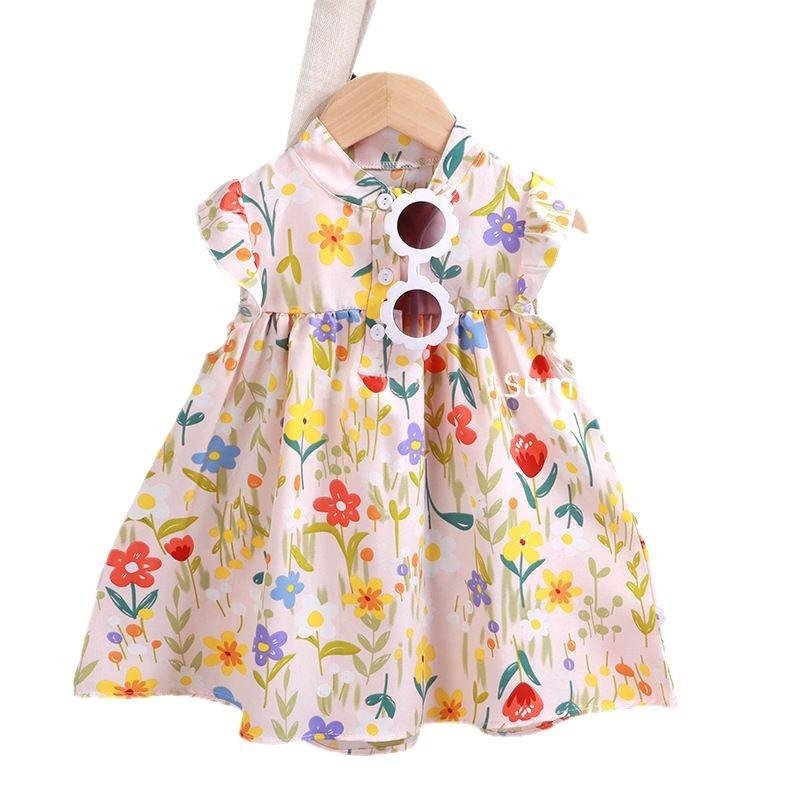 Floral A-line Dress, Stylish And Cute Princess Dress, Children's  Dress, Summer Dress, Children's Mid Dress