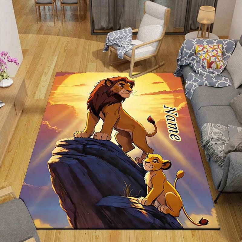 Custom 1Pc Lion Sunset Adventure Rug Office Carpet Indoor Outdoor Entrance Doormat Nonslip Soft And Comfortable Living Room D916103