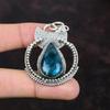 Neon Apatite Pendant Elegant Jewelry 925 Sterling Silver Pendant Unique Gemstone Jewelry Handmade Boho Pendant Gift For Girl Amazing Jewelry
