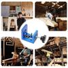 3 In 1 Adjustable Woodworking Doweling Jig Pocket Hole Jig Drilling Guide Locators Hole Puncher Tool for Furniture