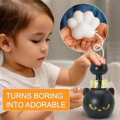 1/2/3Pcs Soap Dispenser Paw Print Design Reusable Plastic Hand Soap Pump Hand Wash Kitchen Bathroom Foam Dispenser