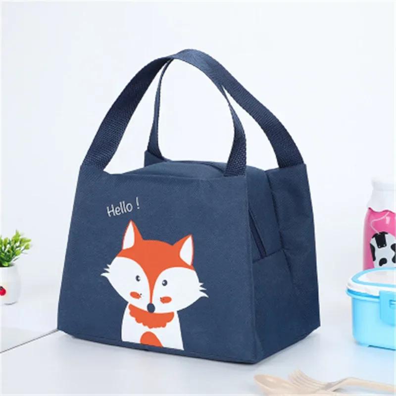 Portable Insulated Thermal Cooler Lunch Bag Box For Women Girls Kids Children Food Fresh Tote Cartoon Pouch