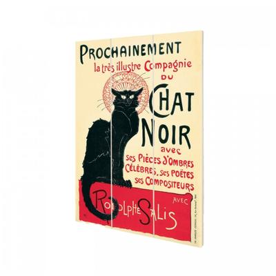 Thophile Alexandre Steinlen The Black Cat Square Plaque