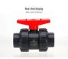 Taiwan PVC Double Union Ball Valve - Acid & Alkali Resistant with Handle