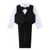 Dressy Daisy Formal Suit Set for Toddler Long Perfect for School Entrance Baby Shrine and Ages Black 5-Piece Boys, Sleeve, Ceremonies, Weddings,