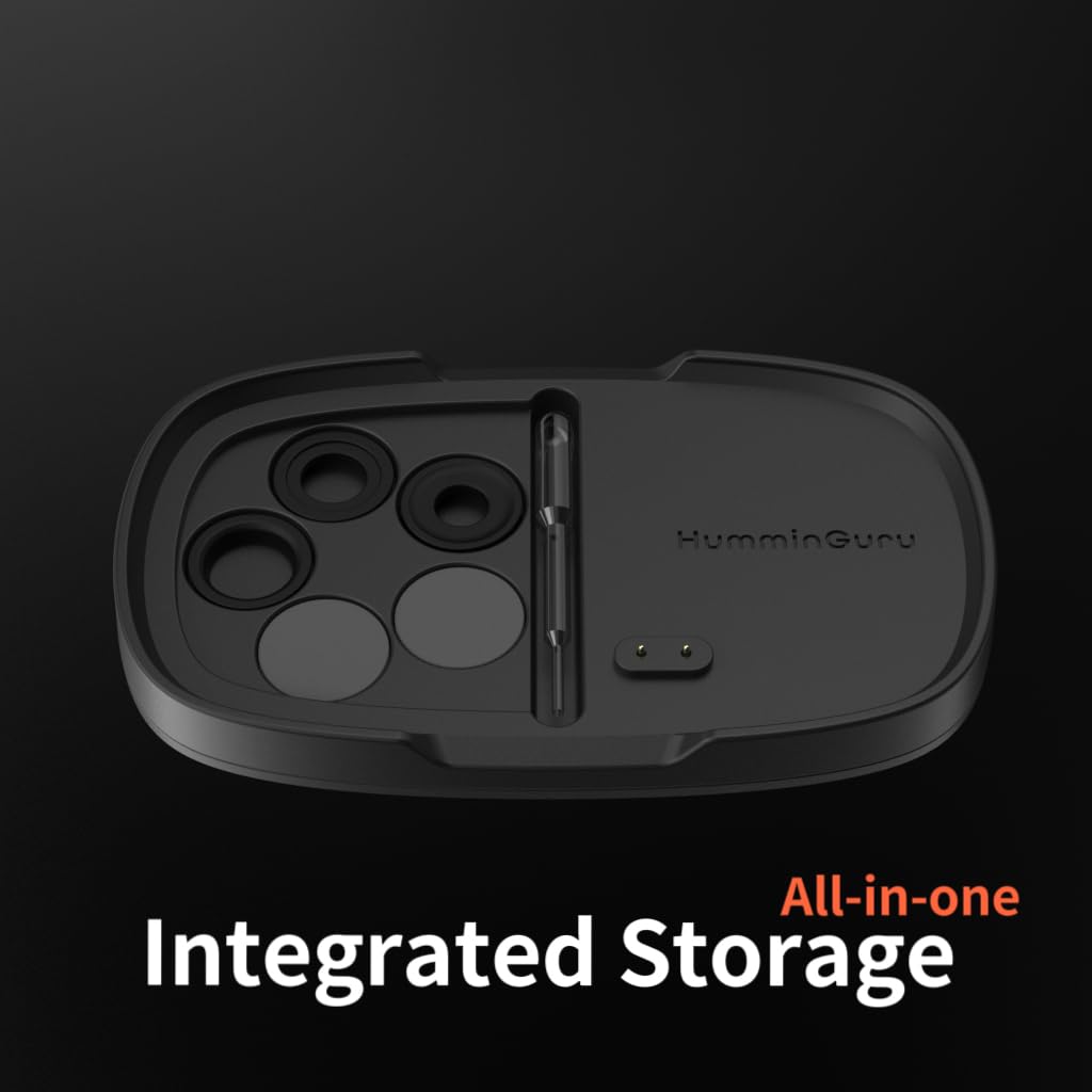 HumminGuru Ultrasonic Stylus Cleaner Digital Pressure Gauge 110kHz Ultrasonic Stylus Cleaning with Digital Turntable Stylus Force Scale Gauge +