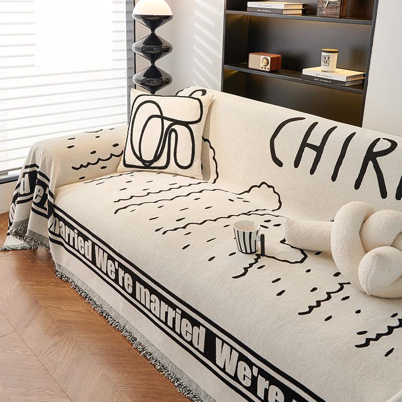 Sofa Towel Chenille Four Seasons Universal Light Luxury High-End Anti-Scratching Full Cover Universal All-Inclusive Sofa Cushion