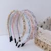 American In-stock Pure Hand-threaded Crystal Hair Band, Bright Diamond Versatile Hair Accessory for Pressing Hair