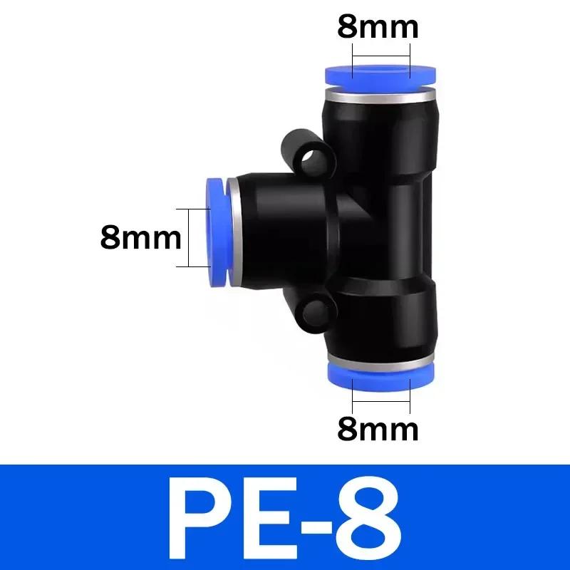 Pneumatic Fittings Quick Connector Air Hose Tube Connectors Plastic PE PEG 4mm 6mm 8mm 10mm 12mm Push Into Pluglug