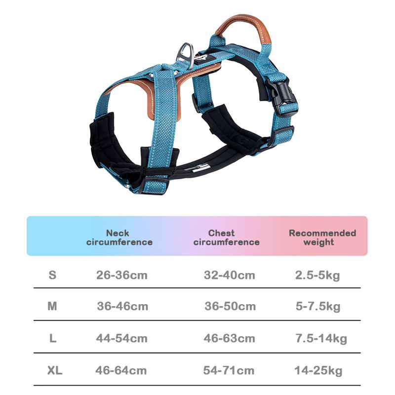 Dog Harnesses Leash Vest Strap With Refletive Strap Pet Chest Pet Dog Training Harness for Medium and Large Dogs Explosion Proof