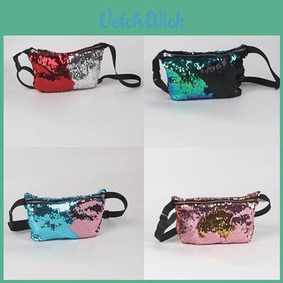 Stylish Mermaid Two-tone Sequin Women's Bag With Unique Storage For Essentials