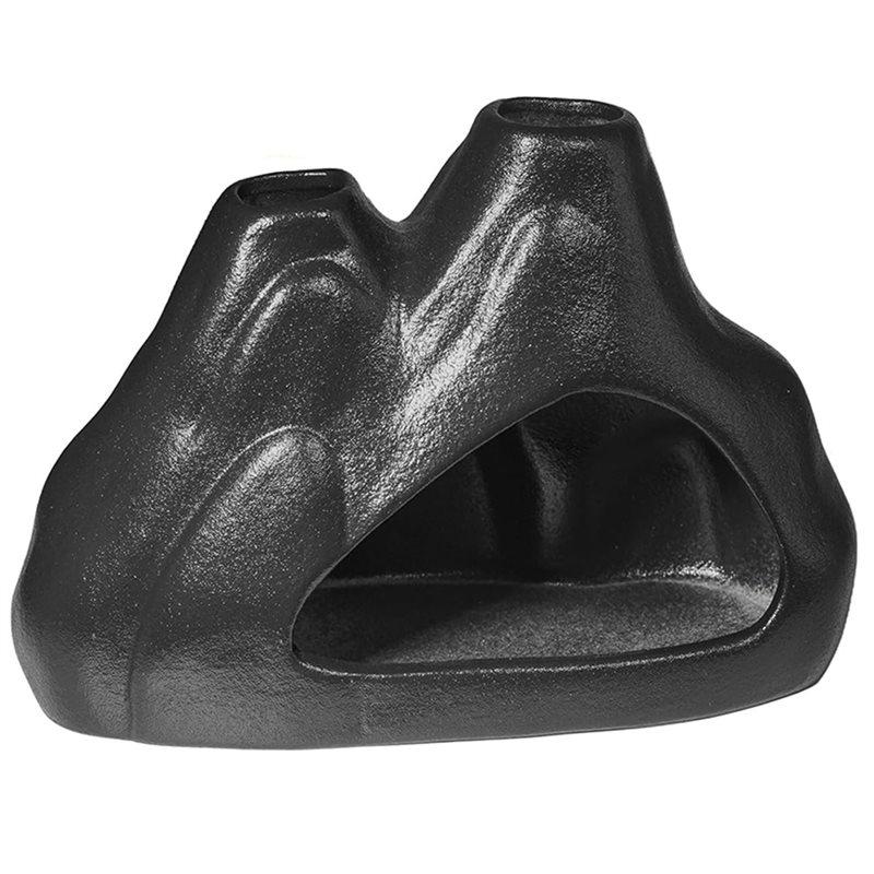 ABBP- 2-Mouth Burner Modern Incense Sticks Burner Mini Chiminea Black Sage Burner Burning Bowl Ideal For Meditation
