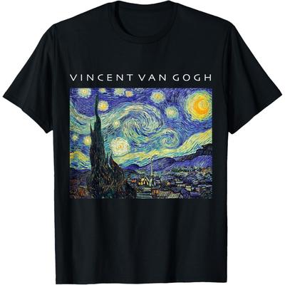 Vincent Van Gogh Starry Night T-Shirt Painting Art Shirt T-Shirt