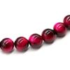 Ishiki 4A Grade Natural Pink Tiger Eye Prayer Bead Necklace 12mm n170