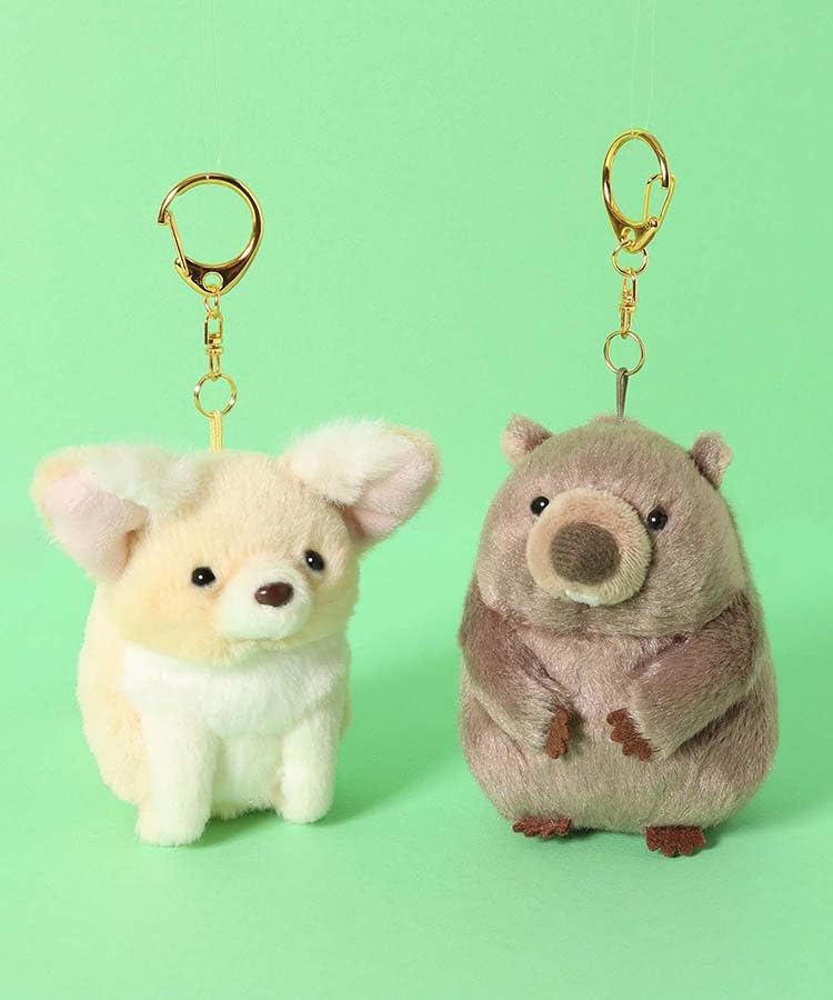 Bleu Bleuet Seltenes Tier Kugeliger Schlüsselanhänger Anhänger Maskottchen Plüschtier (Wombat)