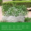 Simulation Fence Fence Telescopic Fence Fake Flowers Green Leaves Outdoor Garden Fence Wall Guardrail Decorative Leaves Blocking Plants Small