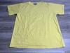 Vintage Y2K Blank Yellow T-Shirt Global Gold Boxy Mens Size Large Short Sleeve