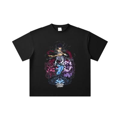 260 GSM Doppelgarn 32er Zählart 100% Baumwolle Solo Leveling V15 Druck Unisex Schweres Baumwoll-T-Shirt