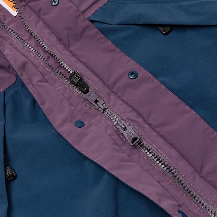 Timberland Waterproof Windproof Stand Collar Zipper Jacket Men Jacket Violet Meteor A68XFESS