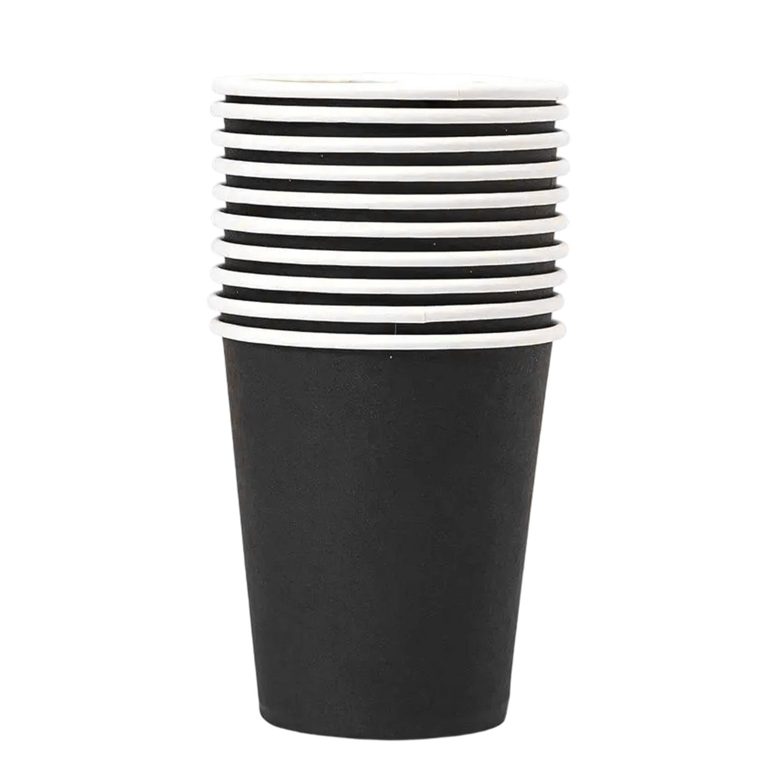 

10 штук Одноразовые стаканы для питья Экологичные кофейные стаканы Красочный биоразлагаемый бумажный стакан для повседневного использования 12