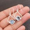 Dendritic Opal Gemstone 925 Sterling Silver Artisan Jewelry Women Earrings 1.80" EE-33-18