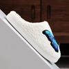 Cartoon Butterfly Print Home Slippers Women Winter Plush Warm Soft Sole Cotton Shoes Woman Comfort Non Slip Flat Indoor Slippers