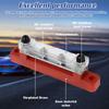 150A 48V M6 Bus Bar Terminal Battery Power Distribution Block with Cover 4Way Terminal Block Positive Negative for Boat RV Truck