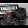 Evil Eye Spare Tire Cover Black Polyester Waterproof UV Protection SUV Protector