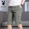 PLAYBOY Men's Summer Multi-Pocket Cargo Shorts