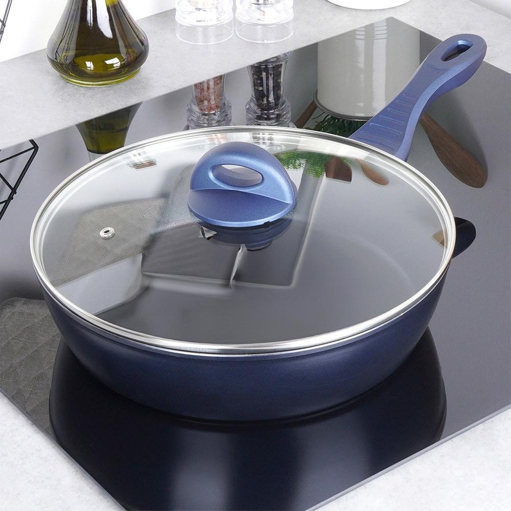 Diamond Non-stick Frying Pan with Glass Lid DIAMANT 28 Cm