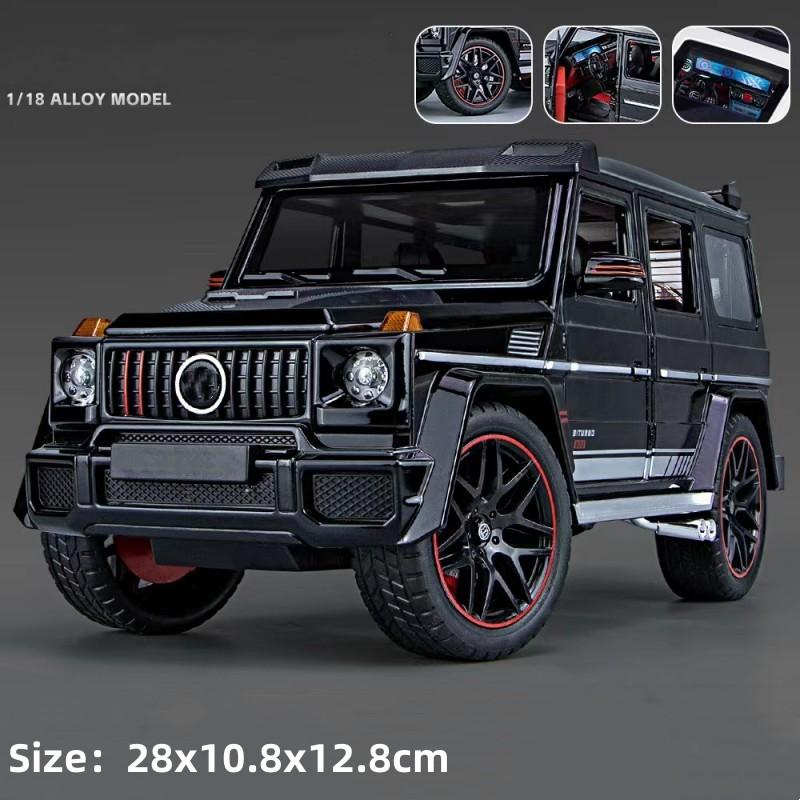 1/18 G800 Off Road Vehicle Alloy Car Model Die cast Metal Model Car Simulation Sound and Light Children's Toy Gifts Collectibles