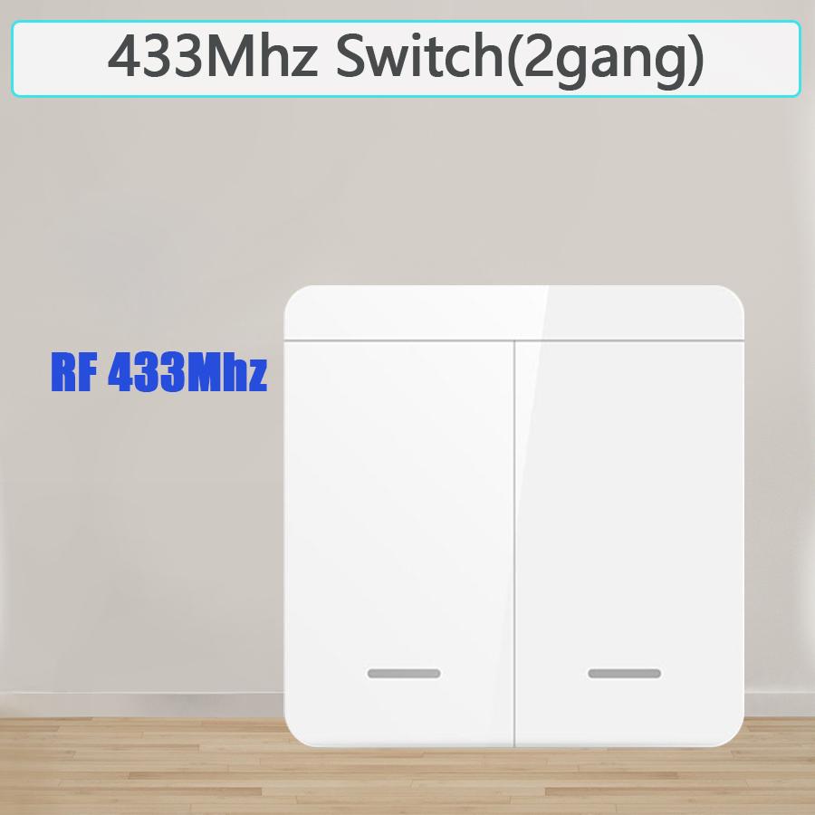 100-240V RF 433Mhz Light Switch Remote Control 1/2/3 Gang Panel Wall Switch Wireless ON OFF Switch Interruptor for LED Lighting