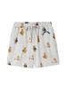 Gelato Pique Sporty Bear Print Shorts PWCP254234GRYF