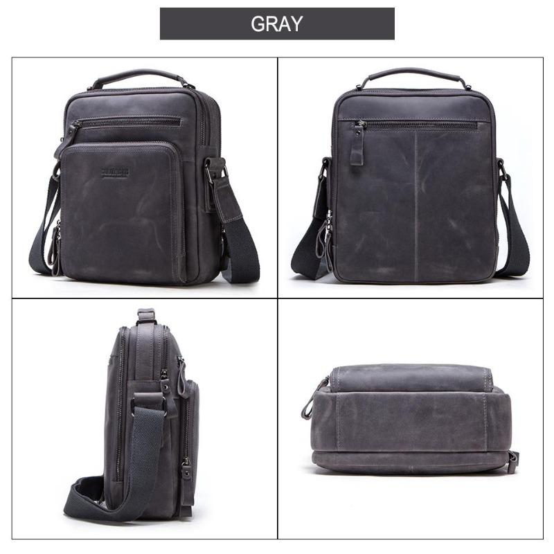 Genuine Leather Messenger Bags Men's Shoulder Bag