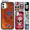 MaiYaCa Mexican Sugar Skull Protective Phone Case For iPhone 17 Air 16 Pro Max 15 14 Plus 12 13 Shell Cover Coque