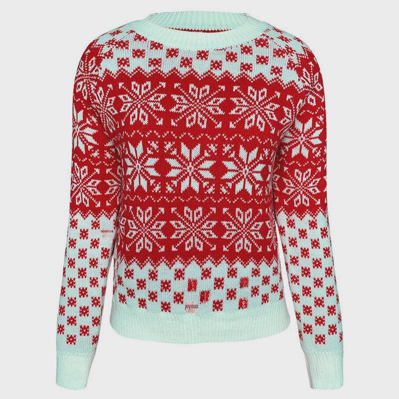 2023 Autumn/Winter Women's Christmas Snowflake Knit Sweater